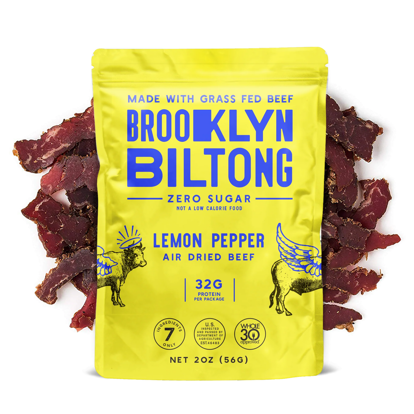 Brooklyn Biltong - Zero Sugar Lemon Pepper Air Dried Beef