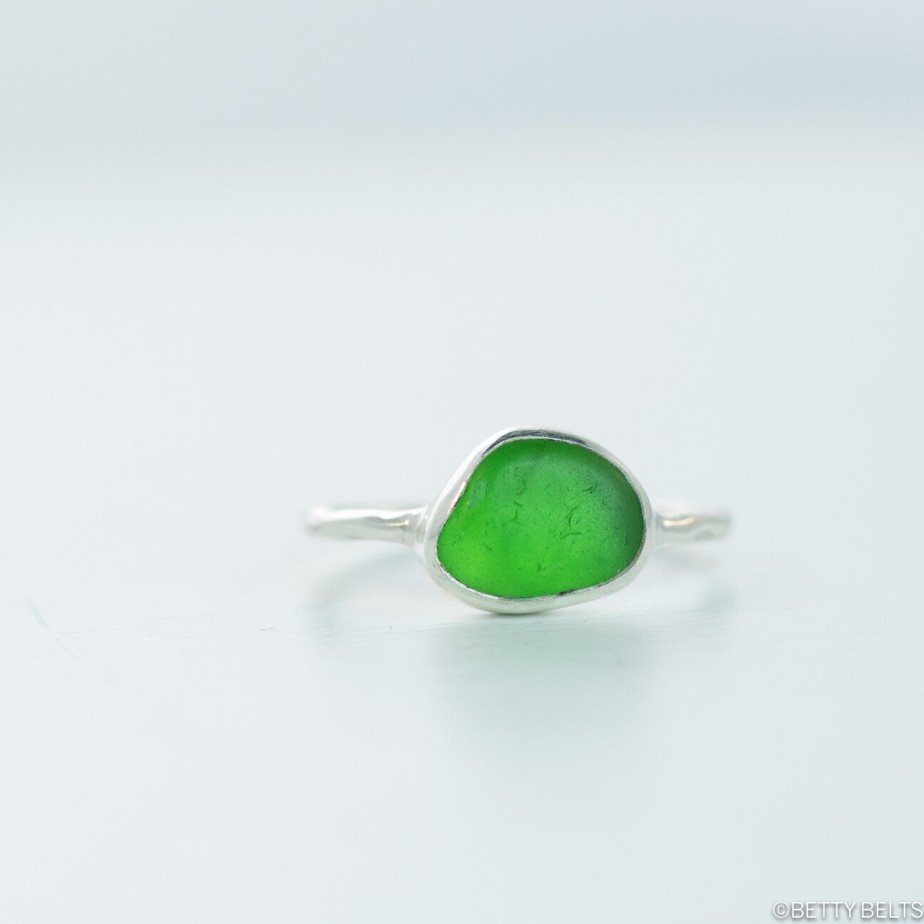 Micro Genuine Sea Glass Ring