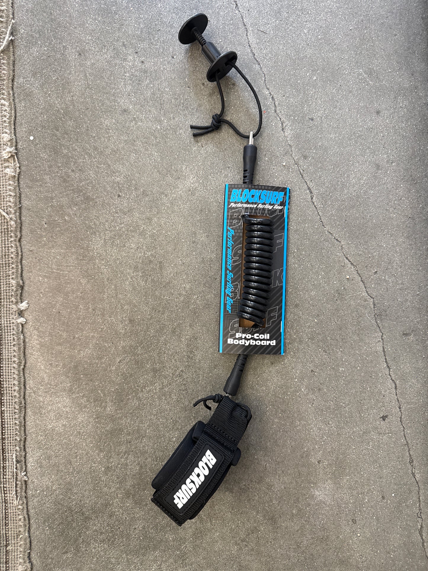 Blocksurf pro coil body board leash