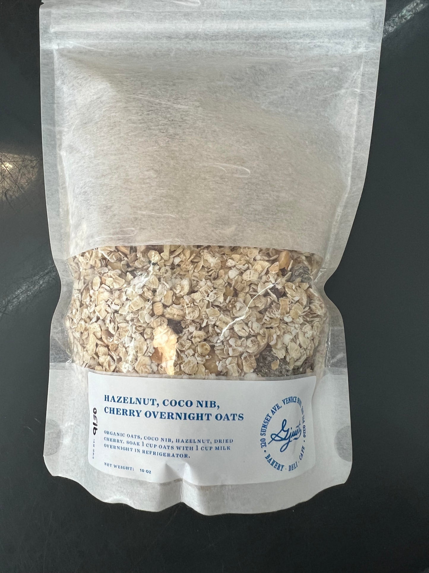 Overnight Oats - Hazelnut, Coco Nib, Cherry