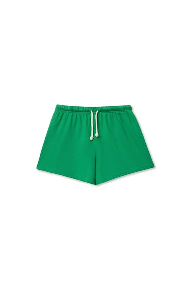 Perfect White T French Terry Sweat Shorts Grass