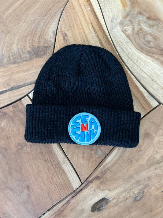 Sea N Soul Beanie Black/blue