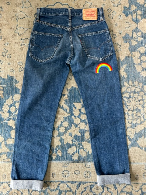 Vintage Levis Flag Patch Jean