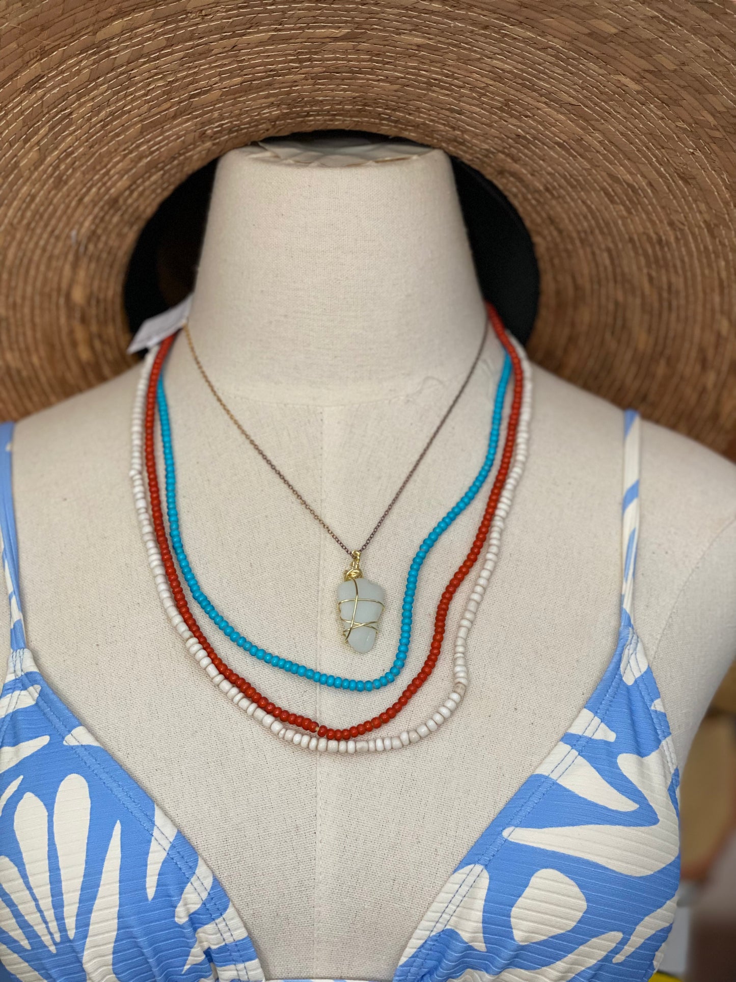 Imported Bead Necklaces from Ghana