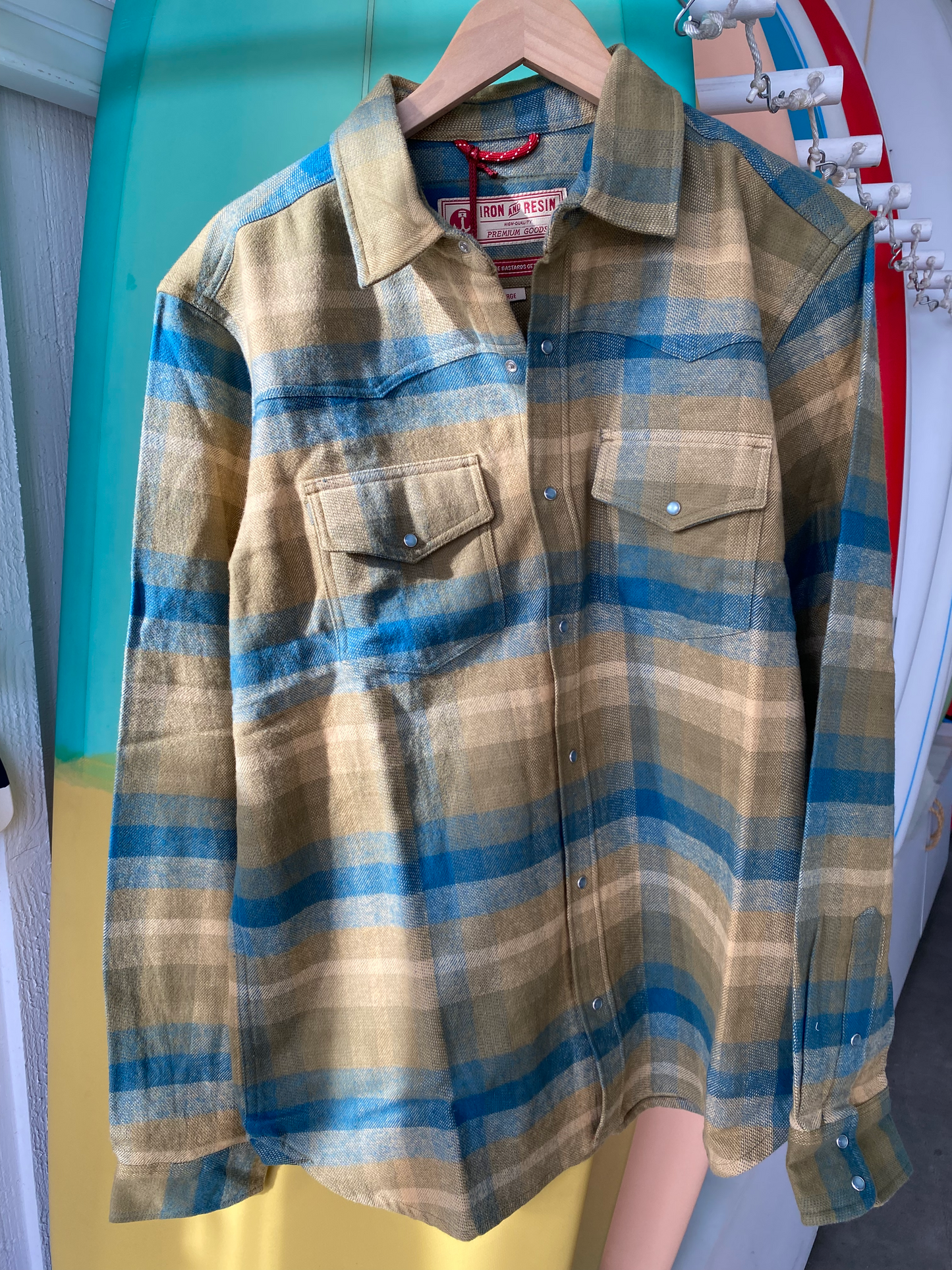 Greyson Flannel Thick pearl buttons