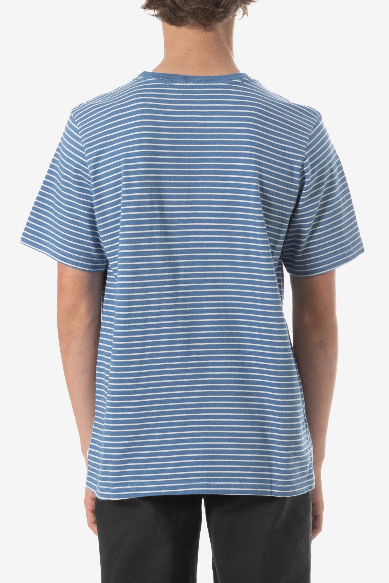 BOYS FINLEY POCKET TEE blue/white