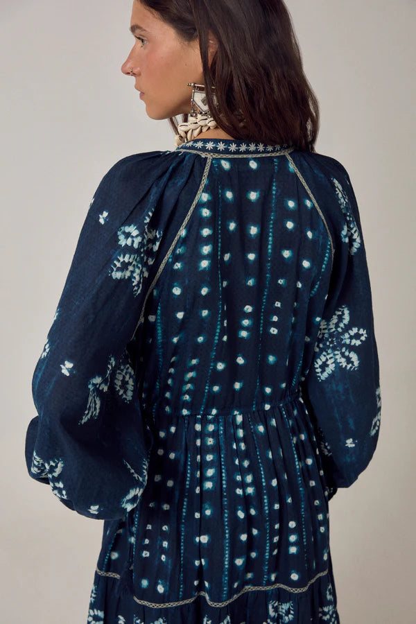 Maison Hotel Kumo Dress Ocean Ink