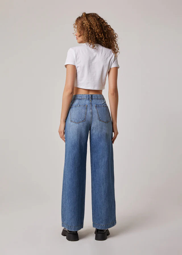 Powell - high rise wide leg trouser jeans