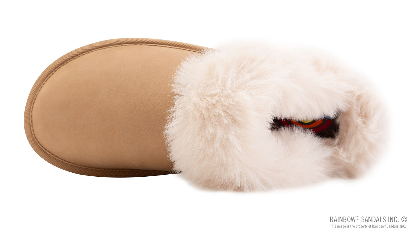 Sunset Snugs - Premier Leather, Fleece Lined Slipper
