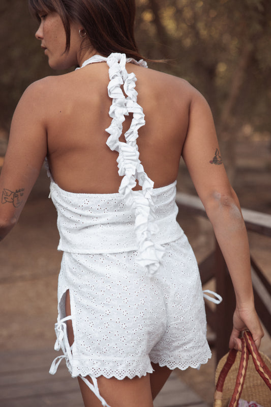 Swoon The Label - Eyelet Mini Shorts