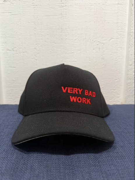 Very Bad Work Black with Red