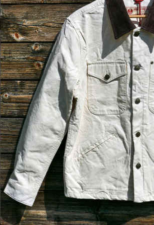 Iron and Resin - Bronson Jacket Toughbuild Cotton Canvas in Antique White