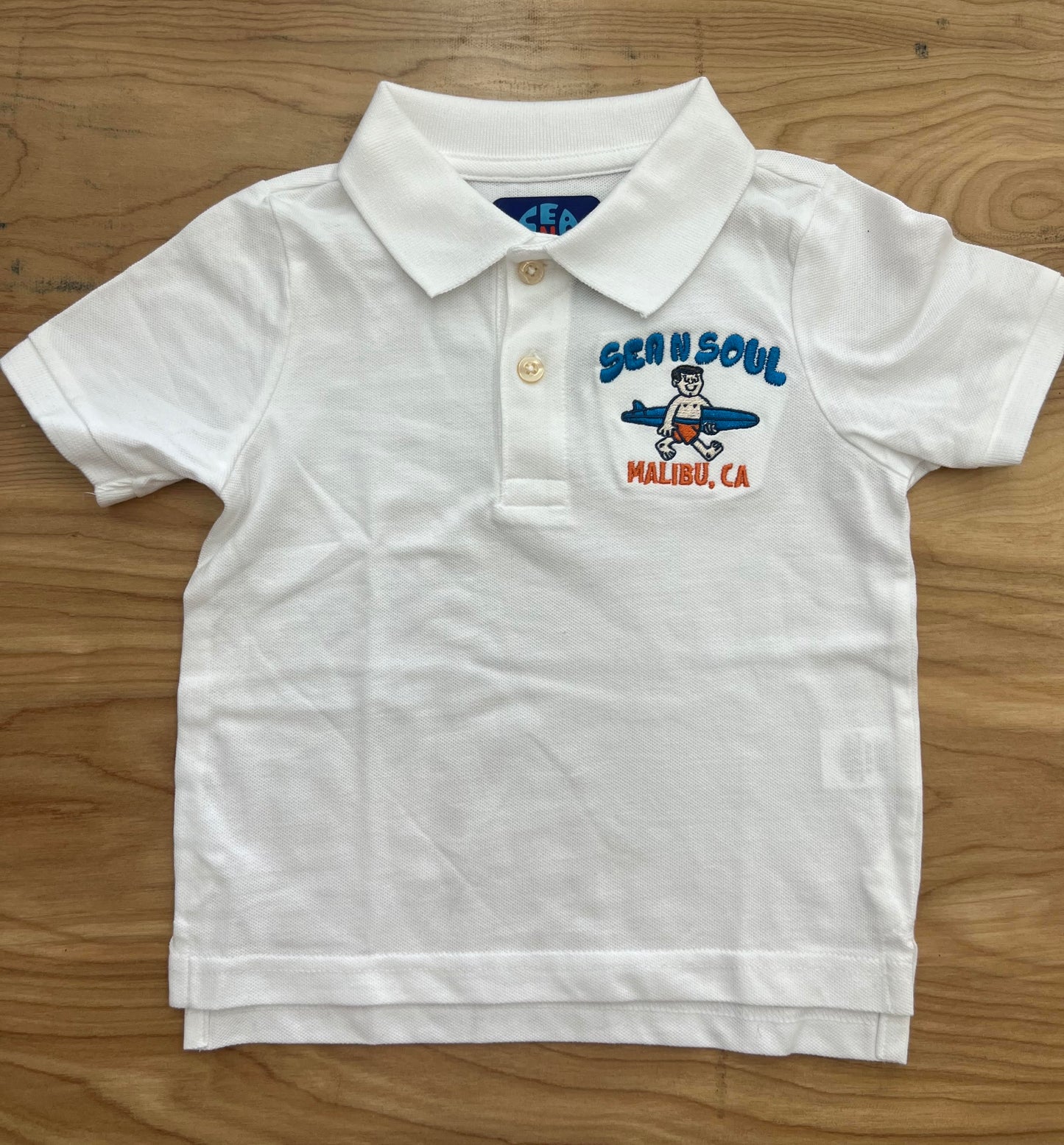 Surfer Dude Sammy Kids Polo Tee