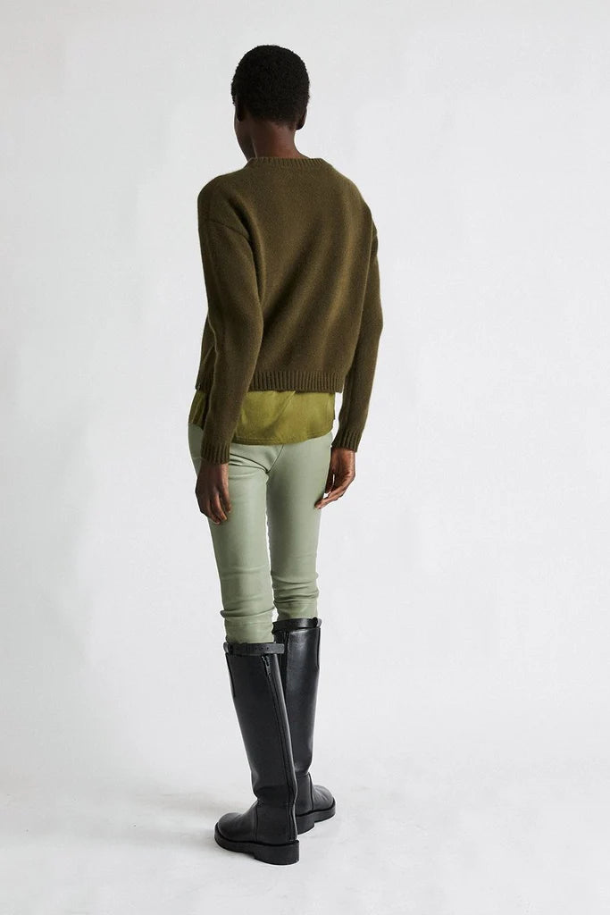 Cashmere Sweater - Kelp Green
