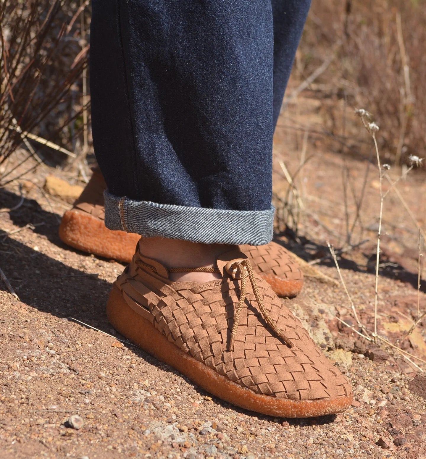 Latigo | Suede Vegan Leather | Crepe | Walnut