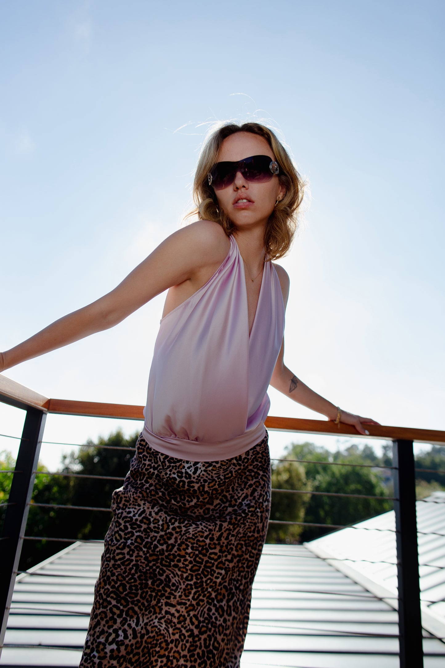 Leopard Print Pull on Pant