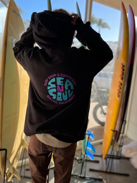 Sea N Soul Black Hoodie