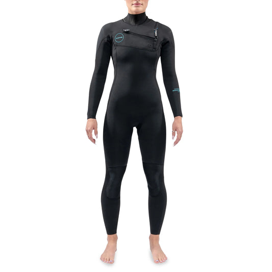 MISSION CHEST ZIP FULL WETSUIT 4/3MM - WOMEN'S