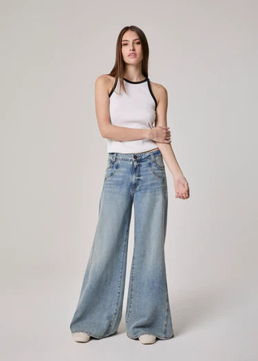 Henry High Rise Super Wide Leg Jeans