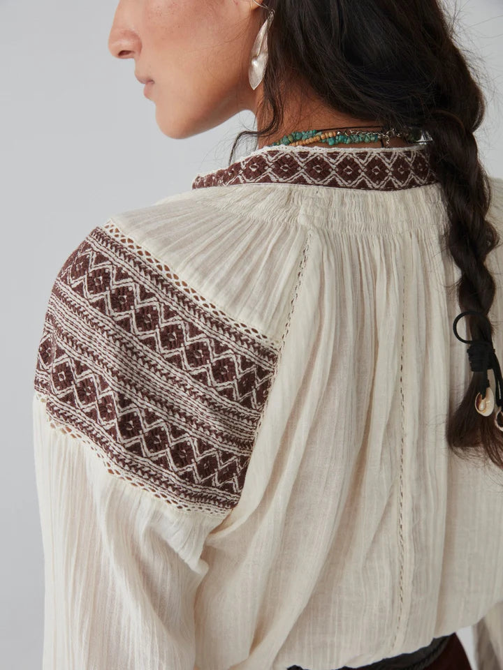 Audrey Blouse - Carnaby Chocolate