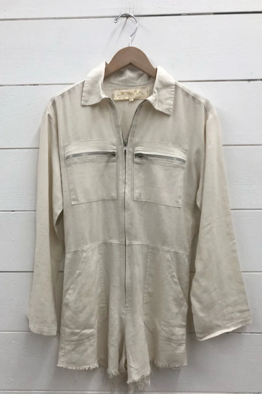 Amazon Palmetto Romper Coconut