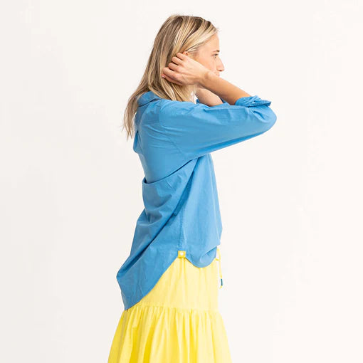 Mia Shirt in Boom Bloom Azure