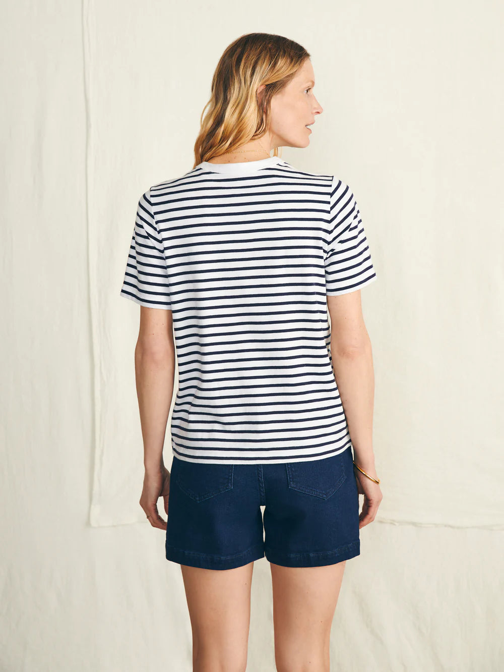 Sunwashed Crew Tee-Regatta Stripe