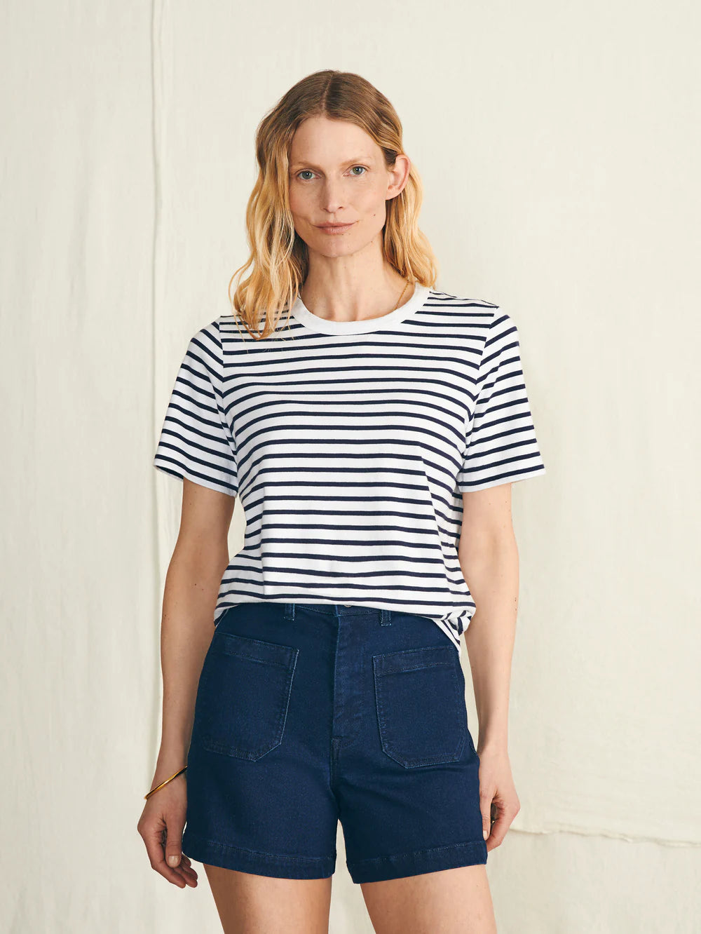 Sunwashed Crew Tee-Regatta Stripe