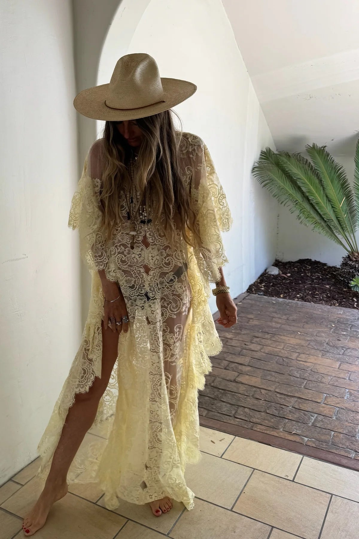 Fontainbleau Kaftan Butter Yellow