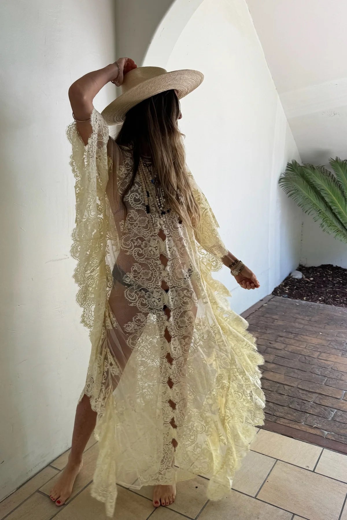 Fontainbleau Kaftan Butter Yellow