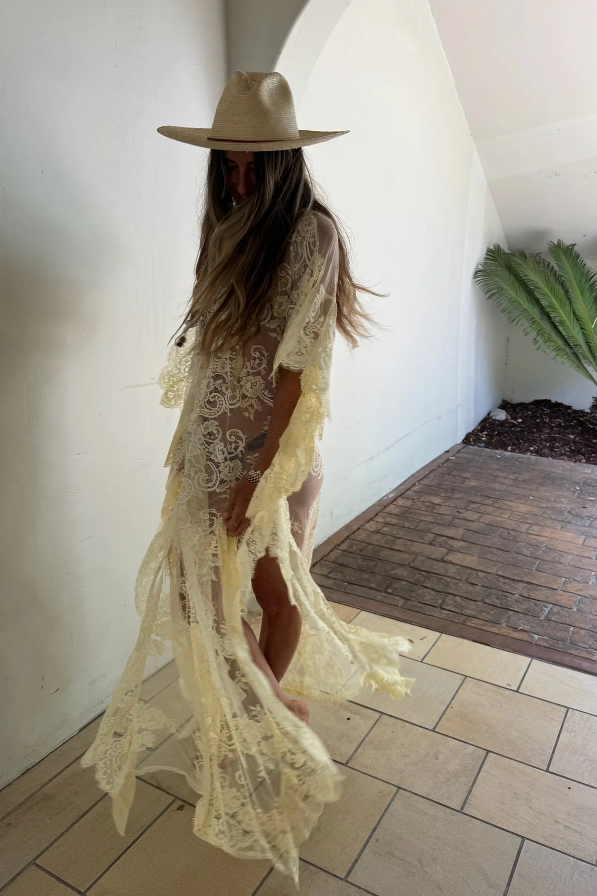 Fontainbleau Kaftan Butter Yellow