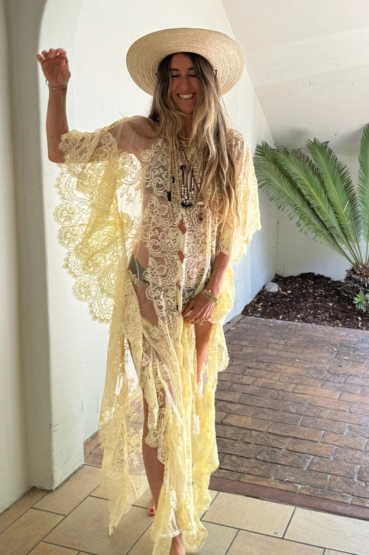 Fontainbleau Kaftan Butter Yellow