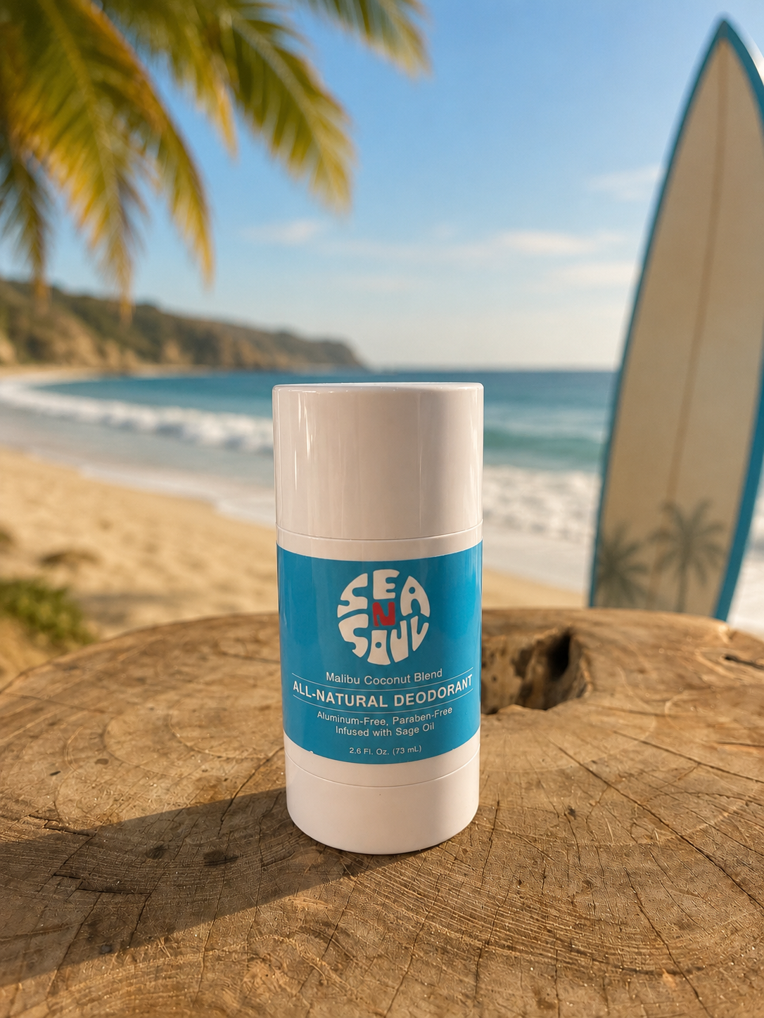 Sea N Soul All-Natural Deodorant - Malibu Coconut Blend