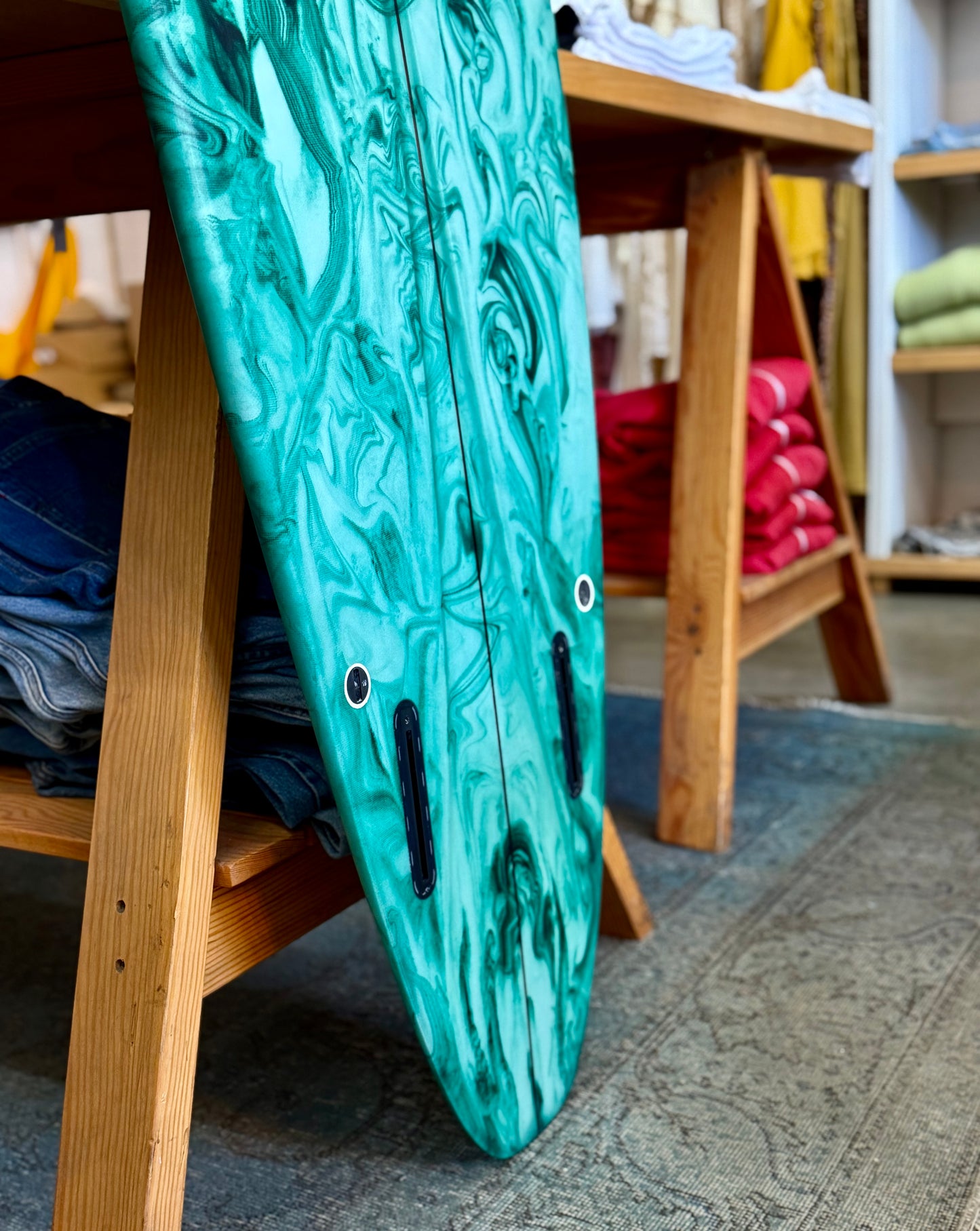 Lovemachine Surfboards FM 6'9 Green/Gold