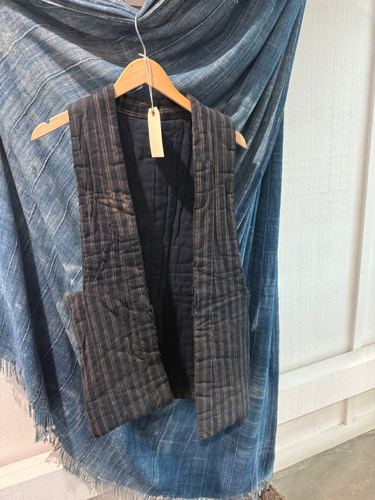 Vintage Japanese Kimono Fabric Vest