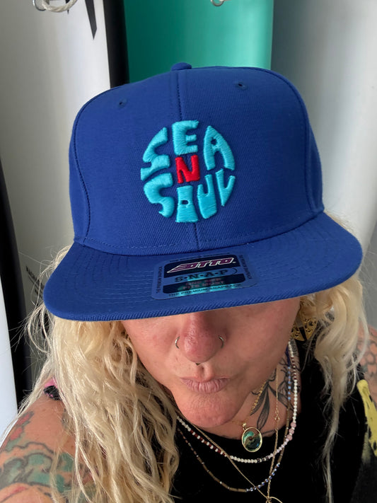 Sea N Soul - Embroidered Felt Snap Back