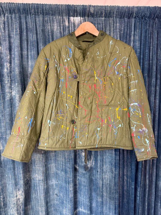 Sea N Soul - Vintage Splatter Military Field Jacket