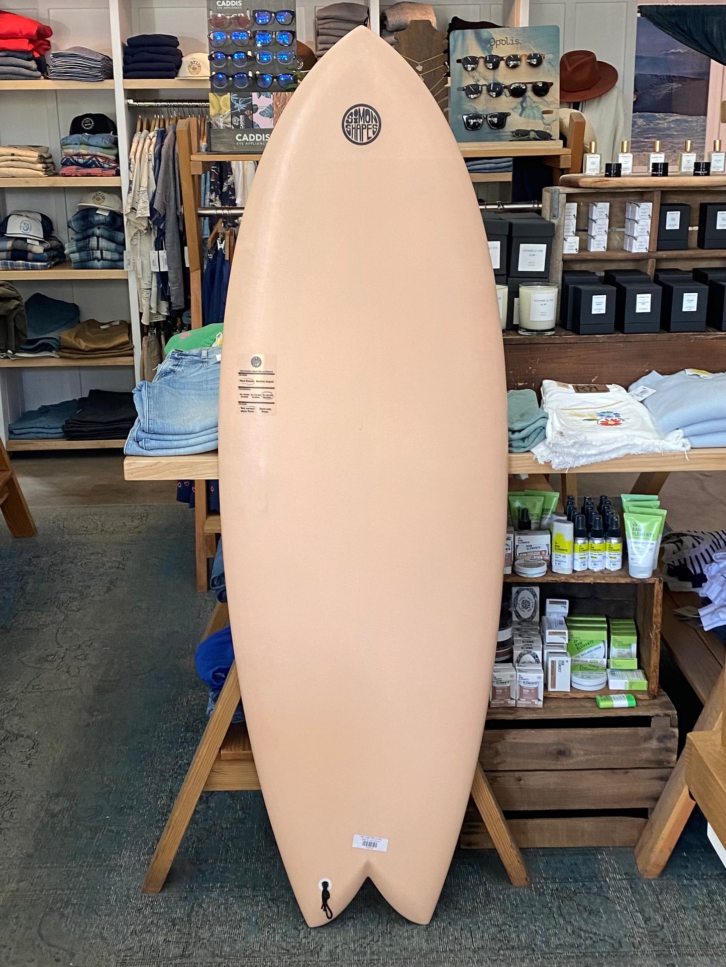 5'8" Quad Fish (coral)