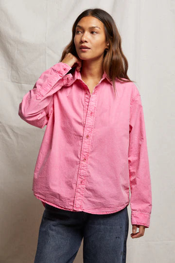 James Chutte Cotton Poplin Button Down