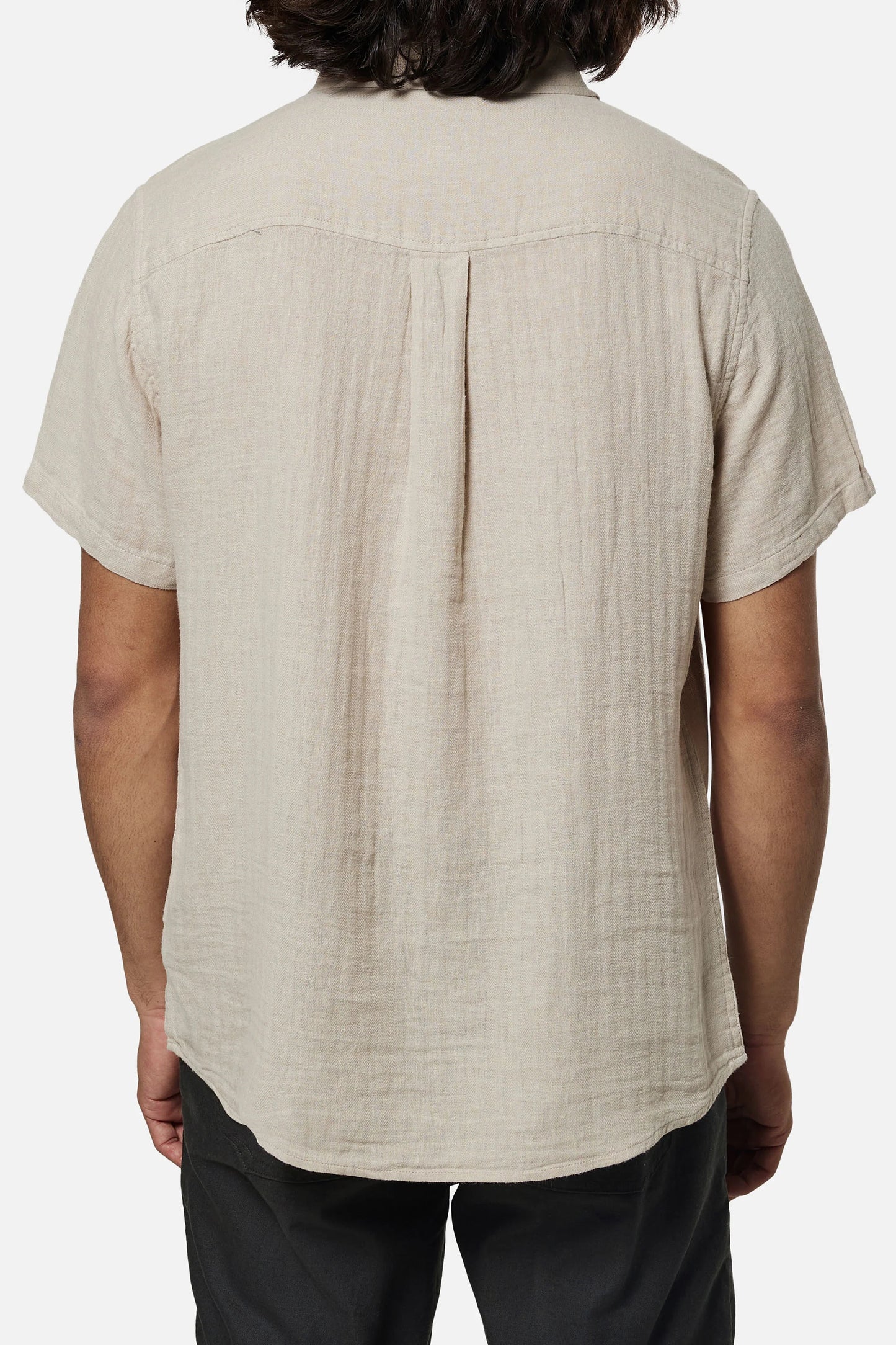 ALAN SOLID SHIRT-SOLID CREAM