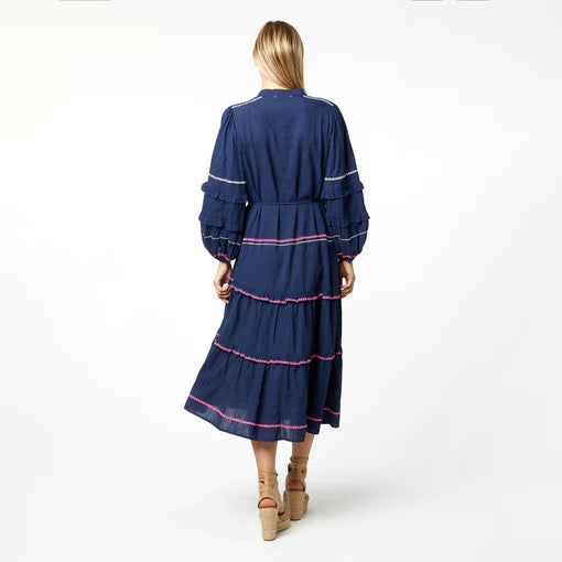 Pheobe Cotton Dress blue