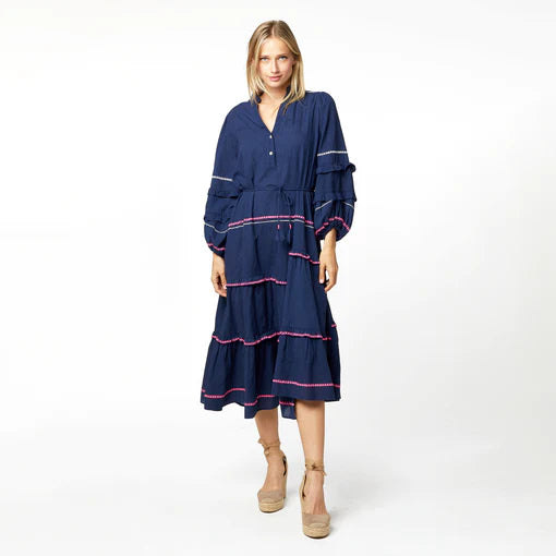 Pheobe Cotton Dress blue