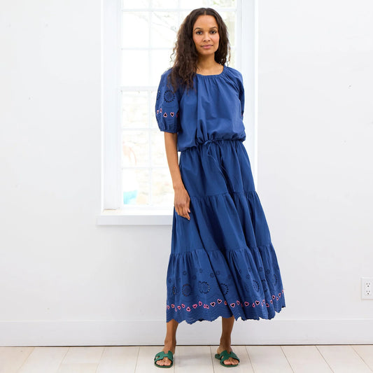 Gabrielle Eyelet Maxi Skirt