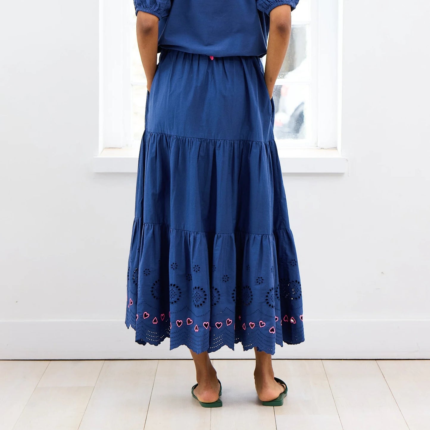 Gabrielle Eyelet Maxi Skirt