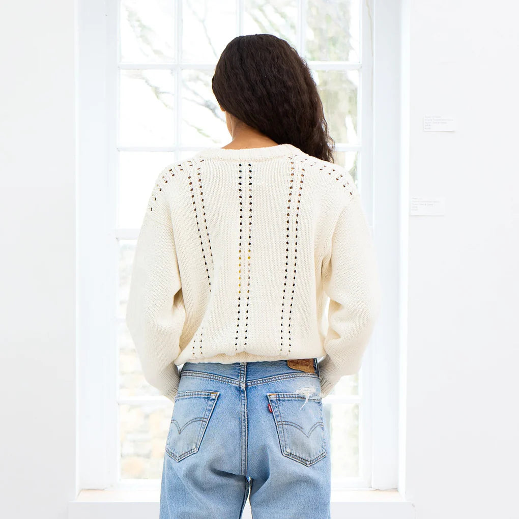 Cinched Cardigan-CHALK