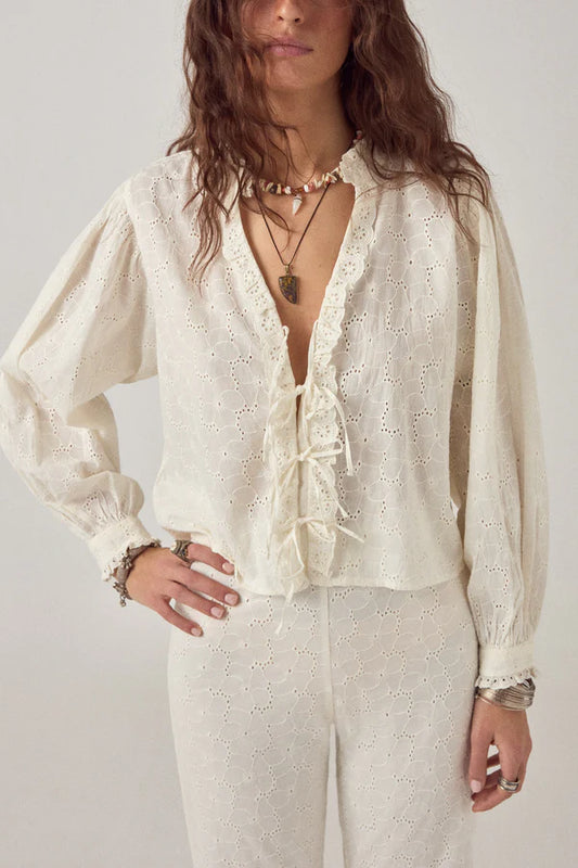 Maison Hotel Irene Blouse Chalk