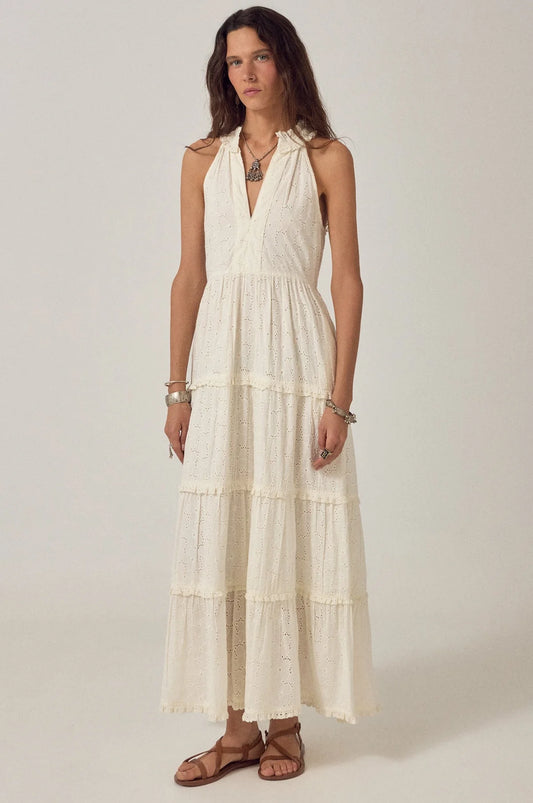 Maison Hotel Luigi Sleeveless Dress Chalk