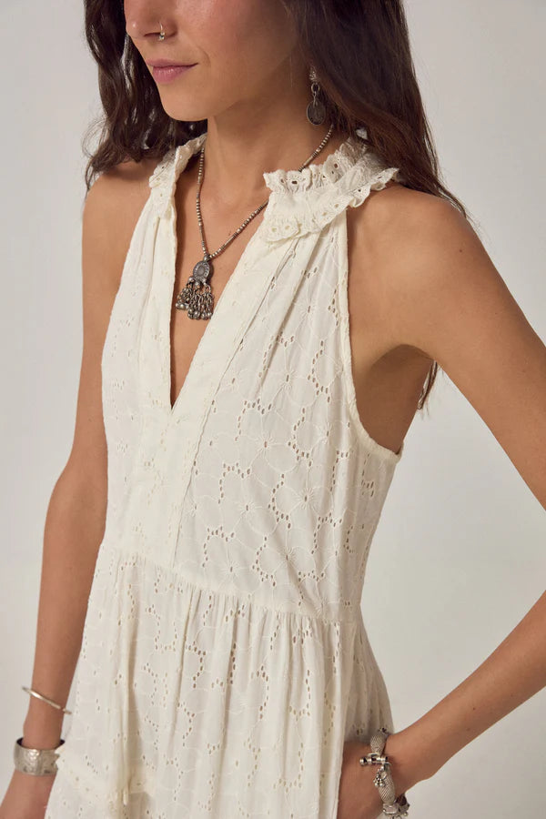 Maison Hotel Luigi Sleeveless Dress Chalk