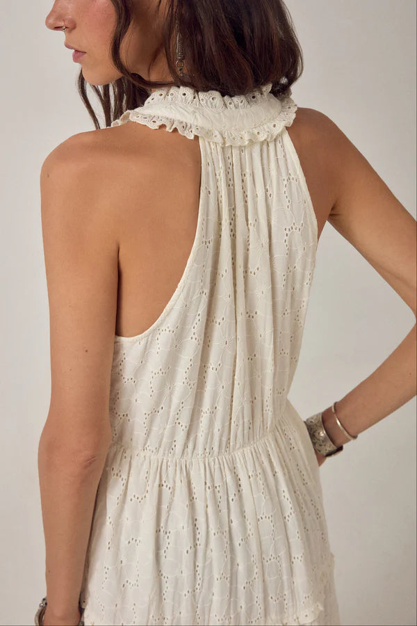 Maison Hotel Luigi Sleeveless Dress Chalk