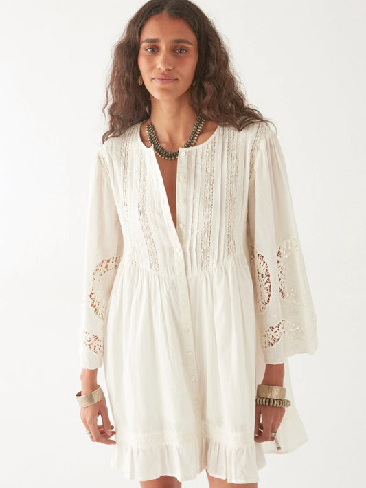 Clementine Dress White Lilies